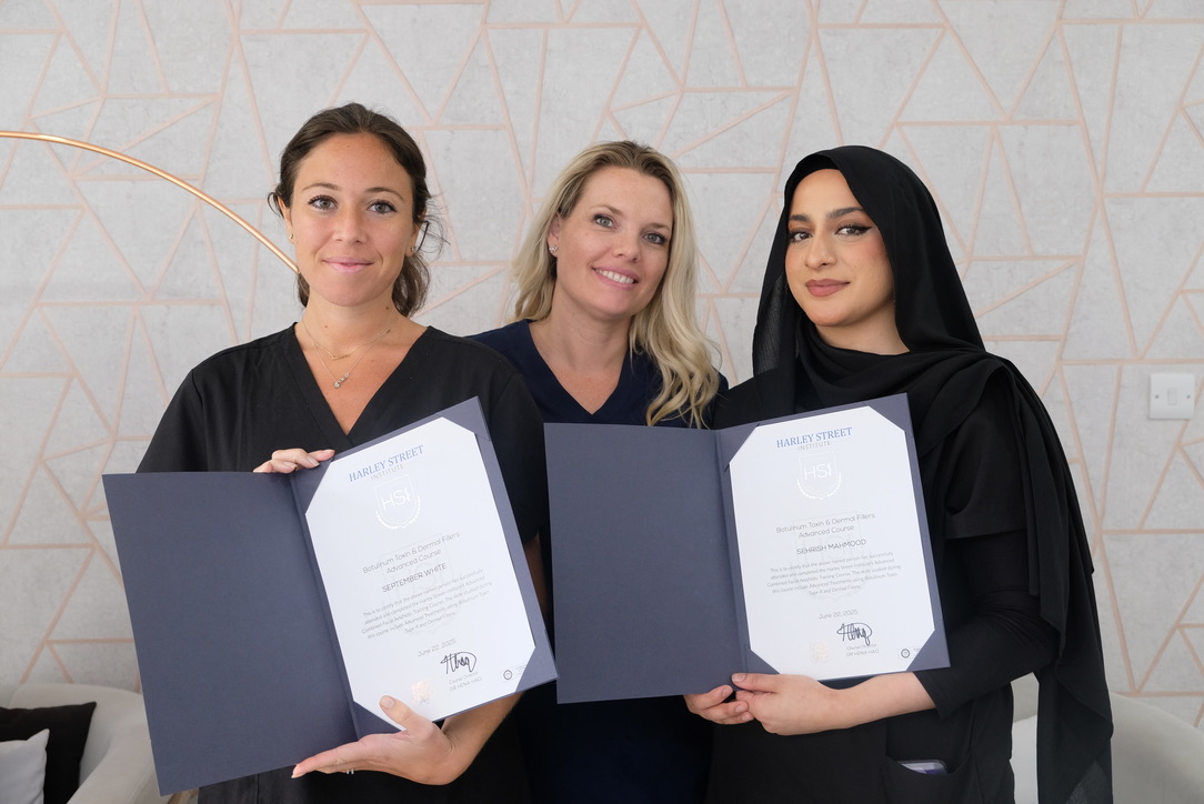 Harley Street Institute graduates receiving Dermal Filler certification