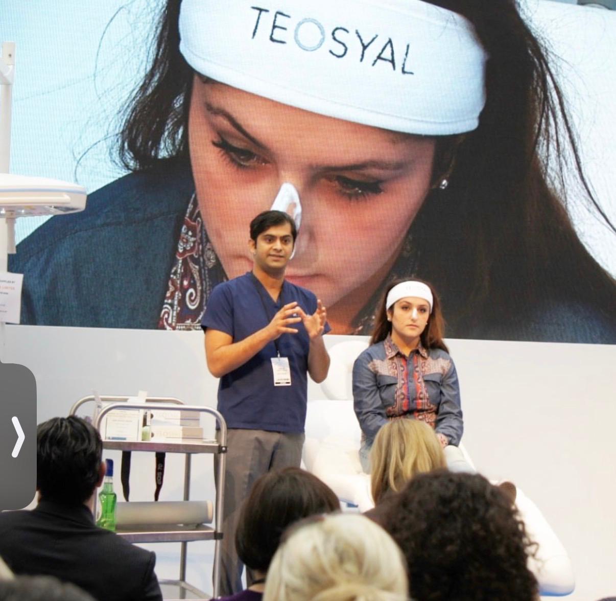 Dr Ahmed Haq teaching advanced aesthetic techniques at Harley Street Institute