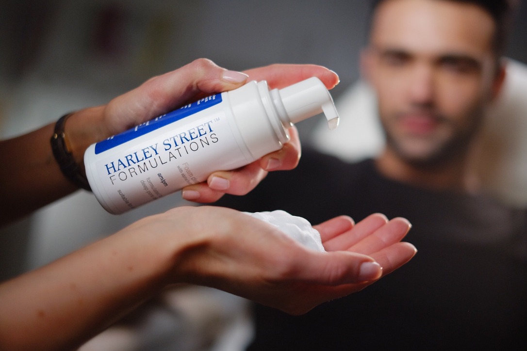 Harley Street branded aesthetic products used in aesthetic nurse training courses