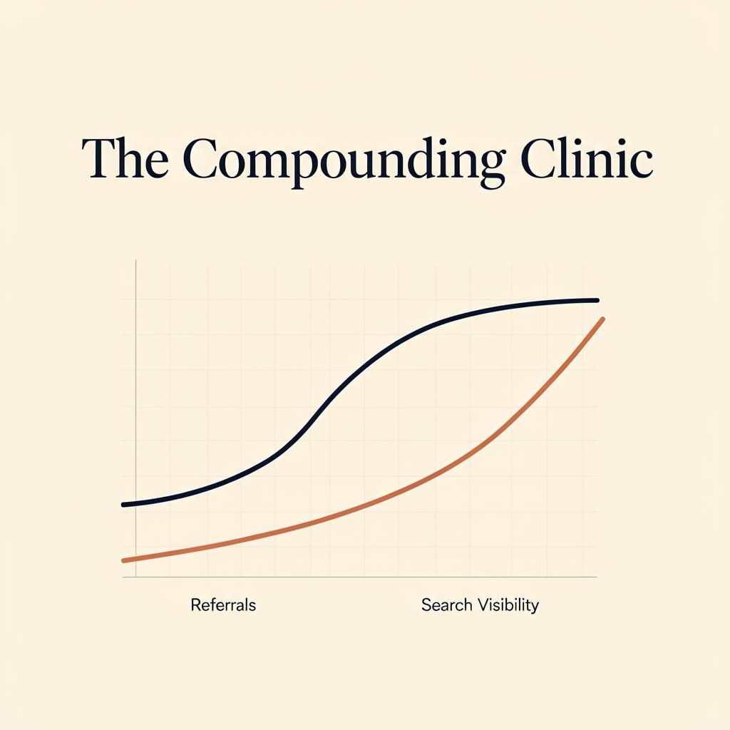 The Compounding Clinic: Why Search Visibility, Not Word of Mouth, Builds the Sustainable Aesthetic Practice - Expert Opinion in aesthetic medicine training