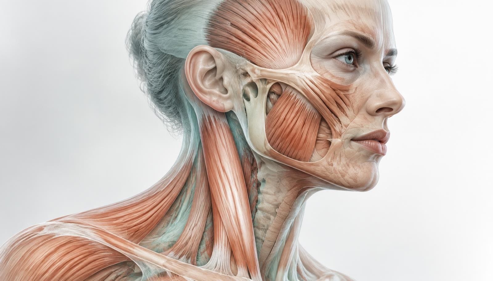 Head, masticatory muscle and cervical anatomy assessed in a head–jaw–neck pain examination