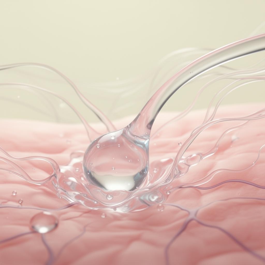 Abstract flow lines representing massage and lymphatic dispersion as natural antibiofilm mechanisms