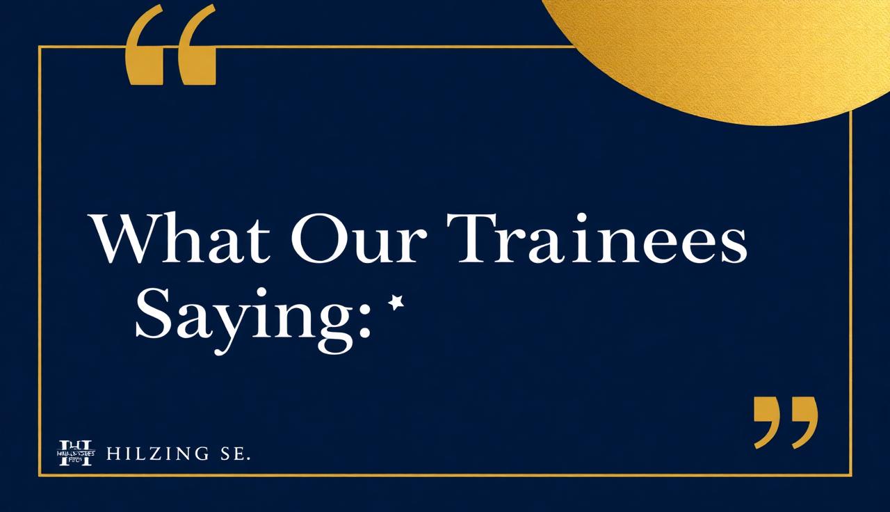 What Our Trainees Are Saying