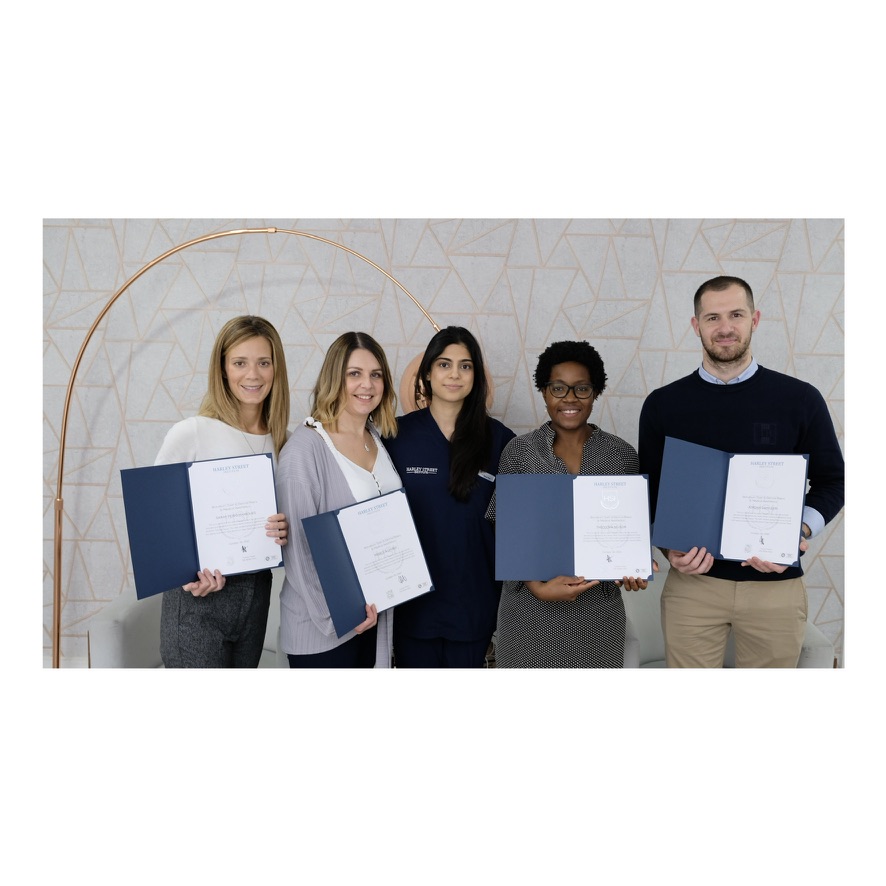 Certificate recipients with their Harley Street Institute qualifications - group 3